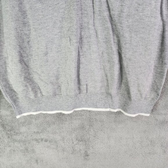 Girls Grey Ralph Lauren Pullover Sweater Cashmere Monogram Youth Size XL - Picture 3 of 10